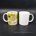 Taza blanca en blanco de 11oz con taza de recubrimiento de sublimación para uso de la impresión de transferencia de calor